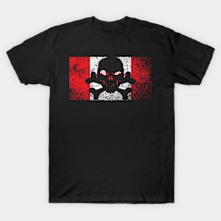 Vintage Canada Skull Flag T-Shirt